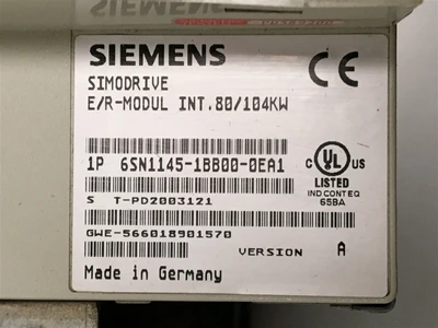USED SIEMENS 6SN1145-1BB00-0EA1-E/R-MODUL INT.80/104KW