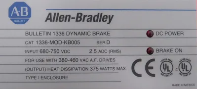 NEW ALLEN BRADLEY 1336-MOD-KB005 DYNAMIC BRAKE 5HP SER.D 1336MODKB005
