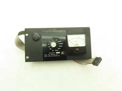 Nidec Fincor 104599501 DC Motor Drive Test Panel Dial Percent Gauge Meter Rev D