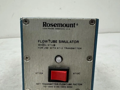 USED ROSEMOUNT 8714B FLOWTUBE SIMULATOR