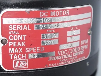 NEW KOLLMORGEN TTE-4235-1021-CA-13 DC SERVO MOTOR 1000RPM TTE42351021CA13