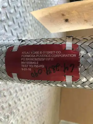 2″ X 12″ Flanged Braided Stainless Steel Flexible Hose / Expansion Joint
