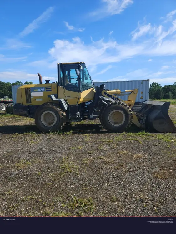 Used 2016 KOMATSU WA270-7 Wheel Loaders Georgia US | Proxy Equipment #1378397