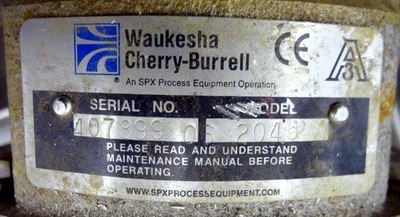 WAUKESHA 2045 Pump Centrifugal Stainless Steel 3" and Smaller | Perry Equipment (8)