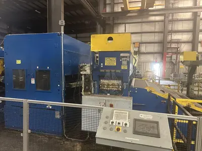 400 TON FUKUI BLANKING PRESS. 72" X .128" X 70,000 LB SERVO FEEDLINE STOCK #  0956723