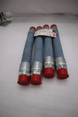 LOT OF 4 MEGTEC  6175460 P/N 293973 HOSE-SYN RBR 1.50 DIA 18.00 LG STOCK 1284-A