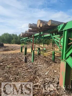 USED COMPLETE SCRAGG SAWMILL SCRAGG, CAMBIO DEBARKER, CHIPPER