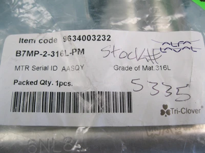 NEW Alfa Laval B7MPS-2-316L-PM