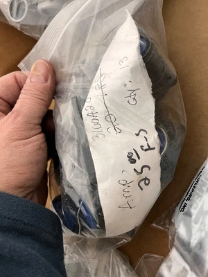 Large Lot of Industrial Electrical Connectors and Accessories in Assorted Bags