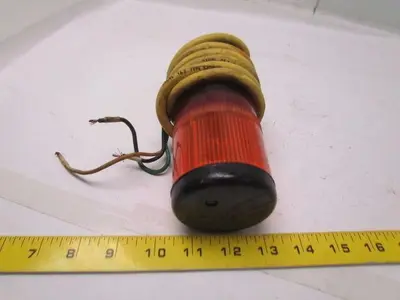 Telemecanique XVA-LC3 2 lense red/amber illuminated indicator light stack 220V