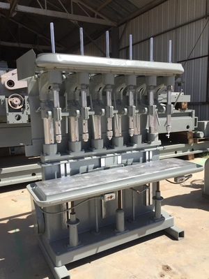 6 Spindle Buffalo Production Drill; #2 MT; 14” x 66” Tbl;