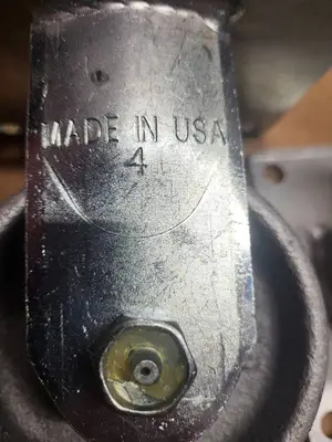 Set of 4 Albion Heavy-Duty Metal Swivel Casters, Made in USA