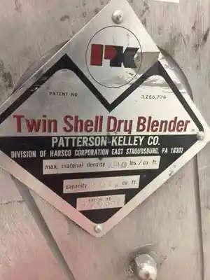 USED PATTERSON-KELLEY TWIN SHELL DRY BLENDER