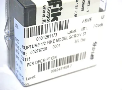 NEW FIKE CORPORATION D4402-1 RUPTURE DISC SIZE .5 D44021