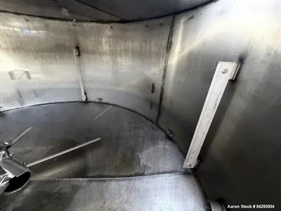 1,250 Gallon 304 Stainless Steel Agitated Mix Tank – Dual Turbine, Baffled, Vert