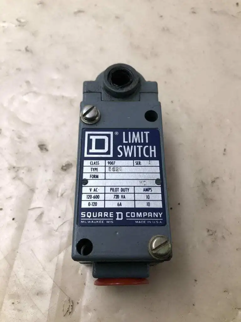 Square D B62C Series A Limit Switch Class 9007 120-600VAC 0-120VAC 10A
