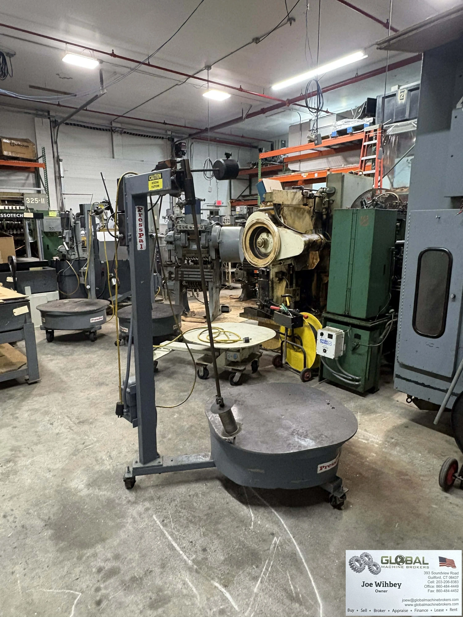 Coilmate PressPal 3500lb Pallet Decoiler - 220v 1ph 9amp - 2 Available