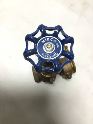 Nibco T-113-HC 1/2in Bronze Gate Valve, Thread x Hose Thread 039923616562