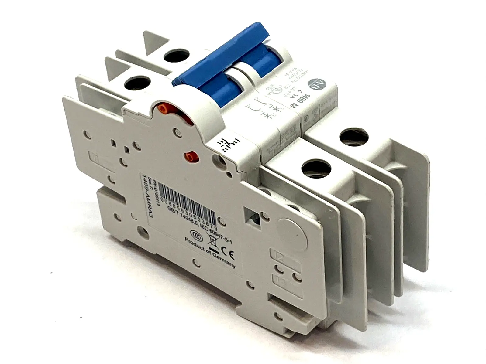 USED ALLEN-BRADLEY 3A 2‑POLE MINIATURE CIRCUIT BREAKER