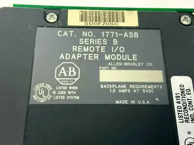 Used ALLEN-BRADLEY REMOTE I/O ADAPTER MODULE PLC Input & Output | Maverick Industrial Sales #1107200