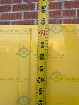 USED JUSTRITE 45 GALLON FLAMMABLE LIQUID STORAGE CABINET W/ SOFT CLOSE DOORS, KEY