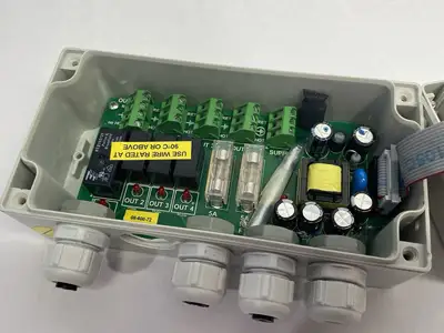 USED PULSAFEEDER MICROVISION FLOW CONTROLLER UNIT 120V 5A SFT. VER. 1.39