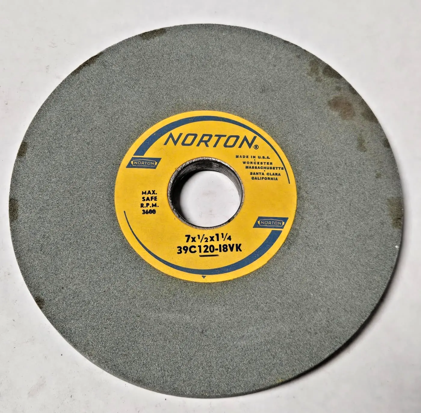 New | in-Stock Norton 39C120-IVK Grinding Wheels California US | Amiron Machinery #1389363