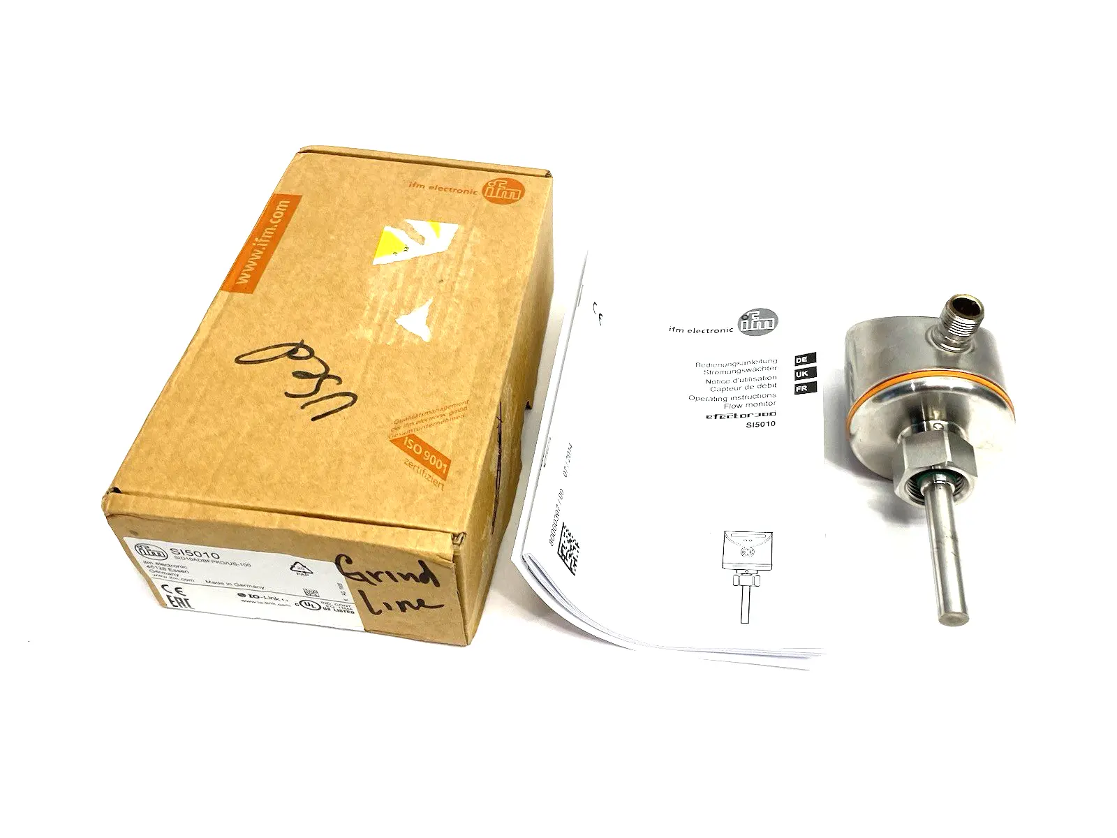 USED IFM FLOW MONITOR FOR LIQUID/GAS, BAR GRAPH DISPLAY SID10ADBFPKG/US-10