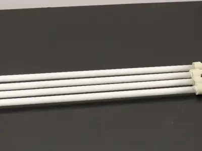 Quartz Glass Tube Heating Element 9x575mm Pre-Heat Conveyor 22.5" Lot of 4
