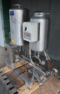 SPC8295  Filters 2 sq. meter Spadoni Meccanica horizontal plate filter up to 2.2 gpm capacity, Stainless Steel