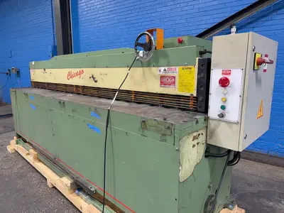 Used CHICAGO HS1010 Power Squaring Shears (Gauge) Ohio US | HGR 24 #1186217