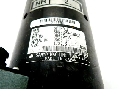 USED SANYO SDN-SP3-180SB NUTRUNNER SPINDLE 124334 SDN-ST-180A SDNSP3180SB