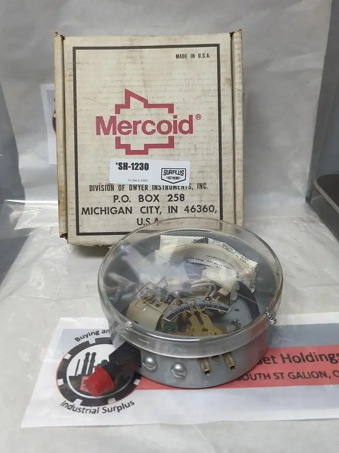 New | in-Stock MERCOID DA-21-3-12S Miscellaneous Equipment (Electrical & Power) | Surplus Asset Holdings #1195539