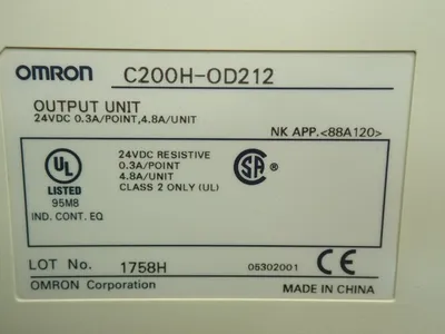 USED OMRON C200HOD212