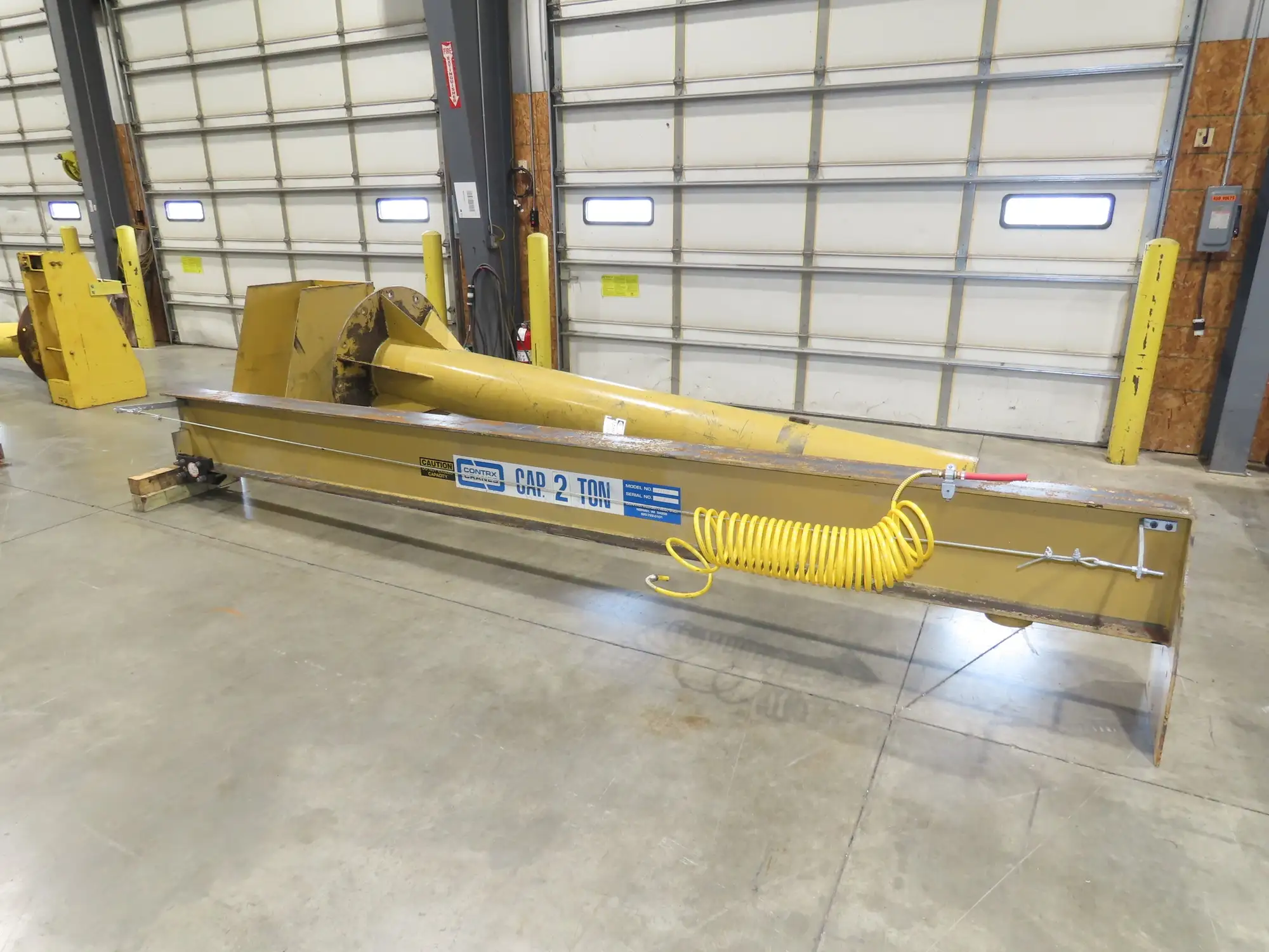 Contrx 2 Ton 4000 Lb Free Standing Jib Crane 14' Span 12' Height Under Beam