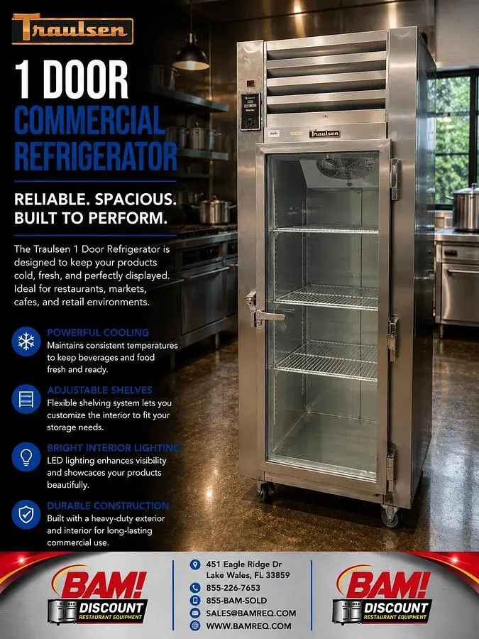 Used TRAULSEN UR30WT-A Display Refrigerators Florida US | BAM Discount Restaurant Equipment #1390524