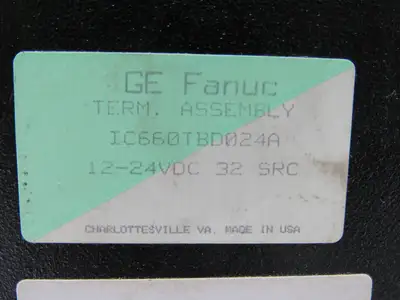 Fanuc IC660TBD024A Terminal Block Assembly 12/24VDC 32 SRC