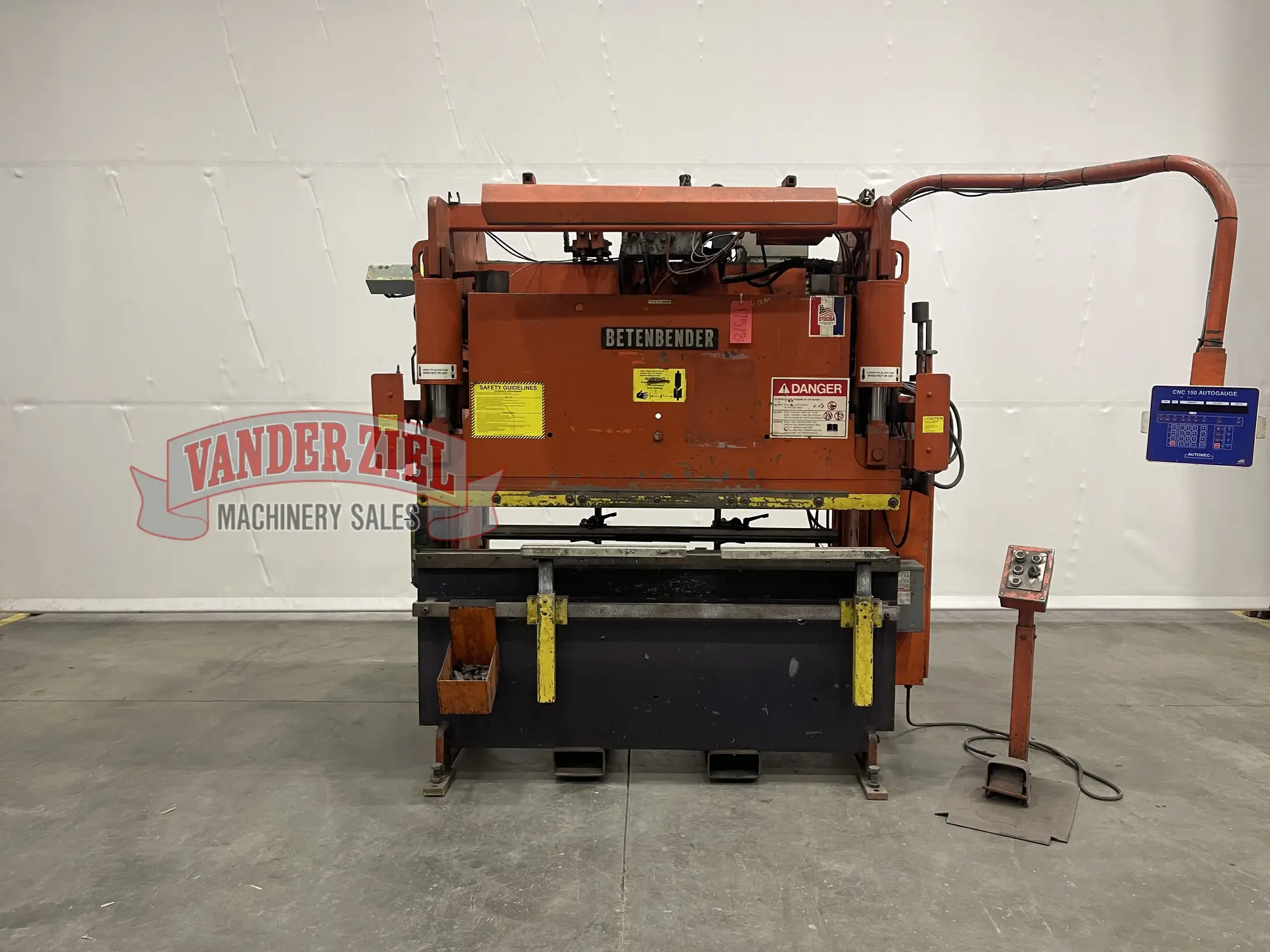 Betenbender 6' x 70 Ton Press Brake with Automec 150 Control