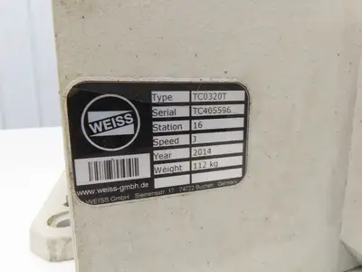 Weiss TC0320T Rotary Indexing Table 16 Station 320mm OD 0.64kw 230/460V 3Ph