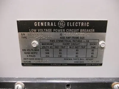 Used GE AKR-8D-100 Circuit Breakers Ohio US | Equipment Recovery Corp. #1329705