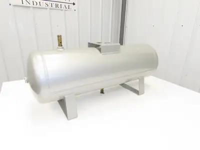 SMC VBAT38A1-RV Pneumatic Air Tank 1 Bar 145PSI 10 Gallon Capacity Compressed