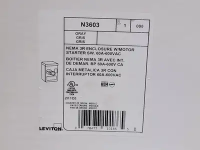 NEW LEVITON N3603