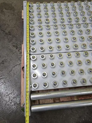 Used HYTROL ROLLER BALL TRANSFER  CONVEYOR Roller Conveyors Wisconsin US | Packer City Sales #1301795