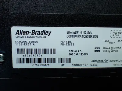 Used ALLENBRADLEY 1756A13 Programmable Logic Controllers Ohio US | HGR 24 #904406