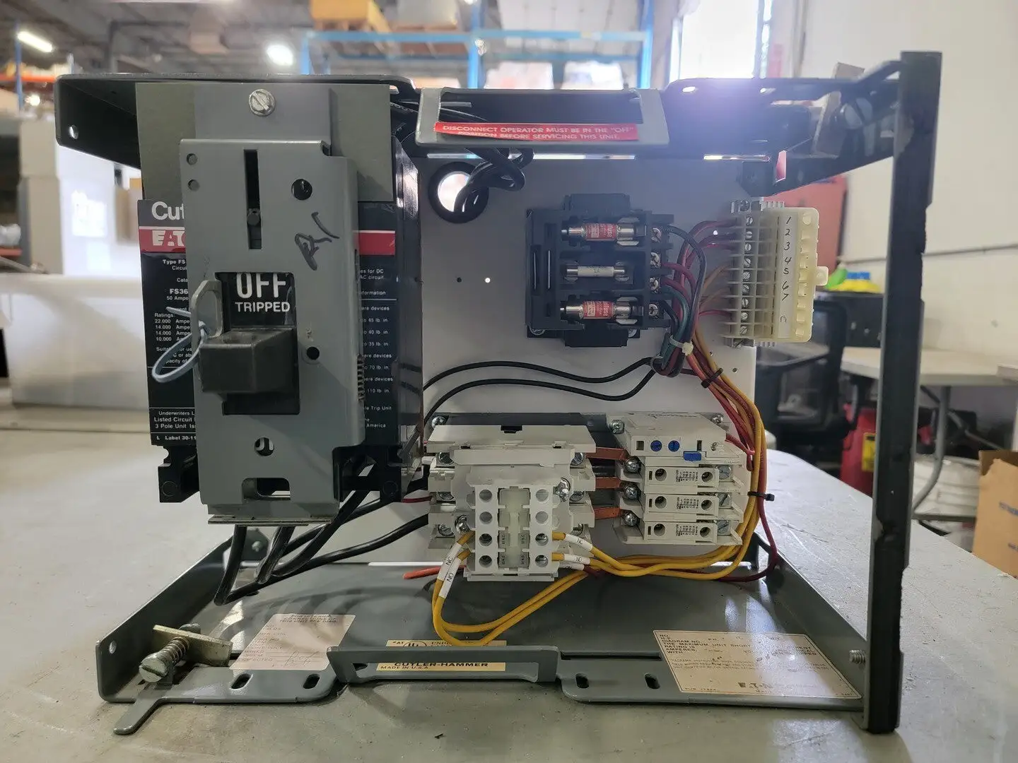 MCC Unit 50 Amp Breaker 0.95 kVA Transformer