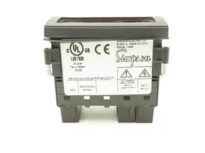 Simpson H335111020 Model H335 200mVDC Digital Panel Meter 120 VAC Power Supply