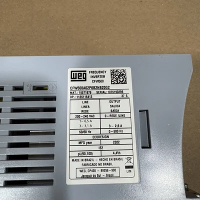 USED WEG CFW500A02P6B2NB20G2