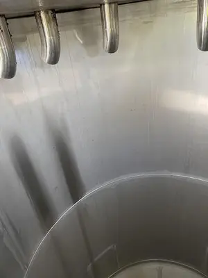 Tank, 2,500 Gallon, Stainless Steel, 6'x15', Cone #S745048