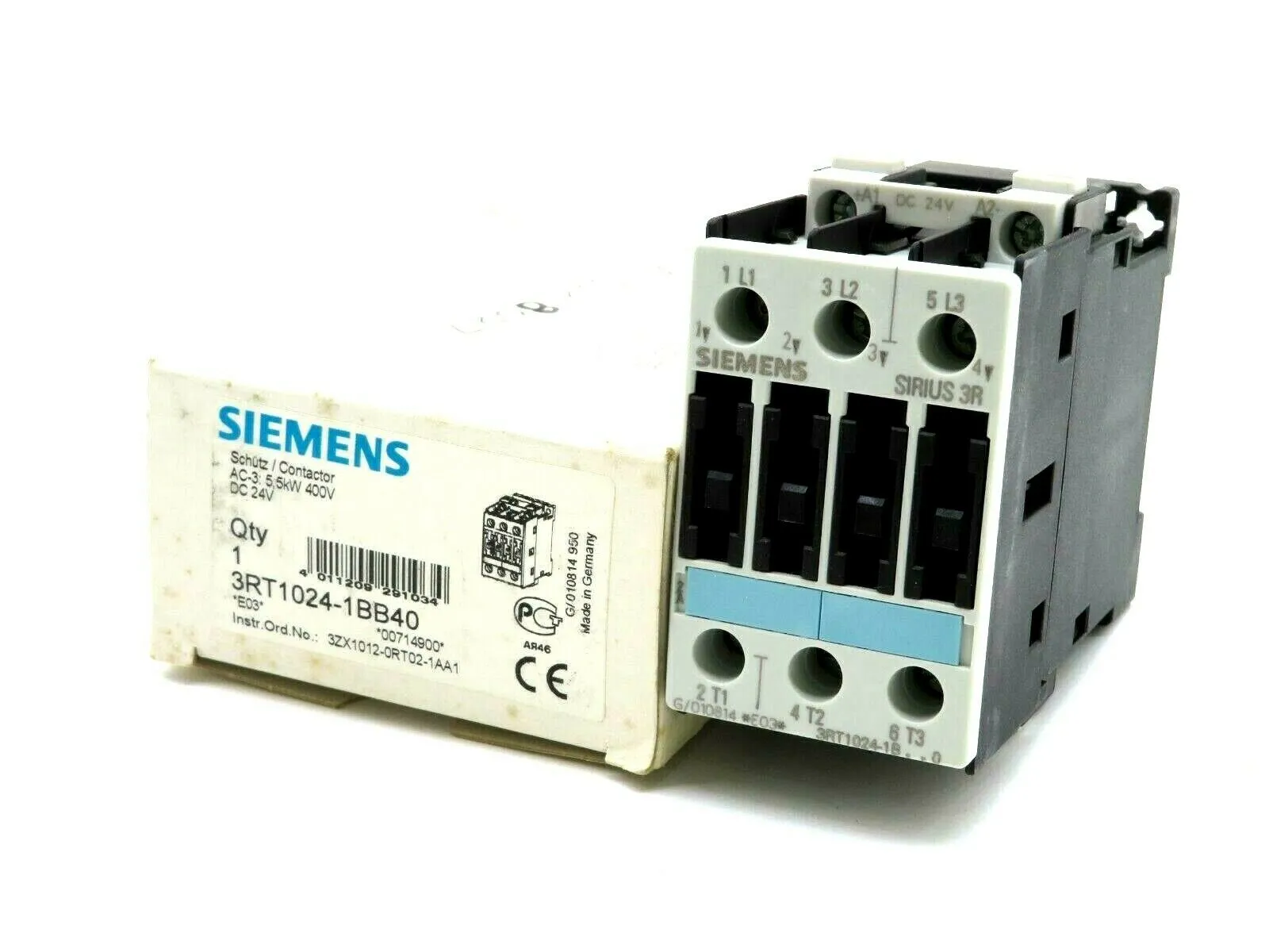 NEW SIEMENS 3RT1024-1BB40 CONTACTOR 3RT10241BB40