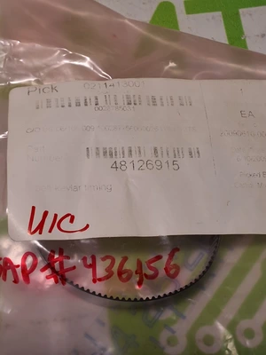 UNIVERSAL INSTRUMENTS 48126915 KEVLAR TIMING BELT - BRAND NEW